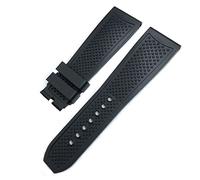 JZFOACHR Fasce d'oro di gomma 23,5 mm 24 mm per calibro DE serbatoio da solista santos de cinghia di orologio silicone impermeabile