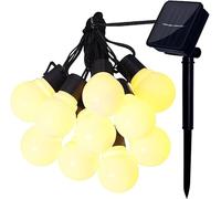 JZFOACHR Filo per Le luci a Corde a LED per Il Matrimonio di Natale con la Lampada del Festival Fiera Palla Vacanza Decorazioni per Cortile (Dimensioni: a: 10 lampade a 2,5 Metri)