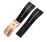JZFOACHR Fine piatta 20 mm mm mm in gomma in gomma bande di orologi per qualsiasi marchio orologio inossidabile pieghevole fibbia per fibbia di marca sport di marca