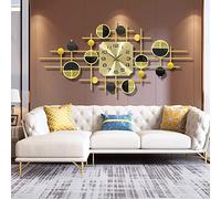 JZFOACHR Giant Avvolgimento di 100 cm, Pendulum Murale Metal Art Morta Moderno Orologio numerico per Il Silenzio Creative Silent Wall Decoration Interior -102x47cm