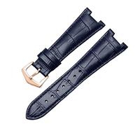 JZFOACHR Guida fascia d'oro in pelle per Patek Philippe 5711 5712G Nautilus Watchs Men and Women Special Notch Watch Cint 25mm*12mm