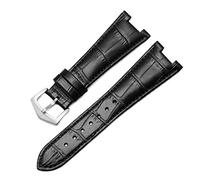 JZFOACHR Guida fascia d'oro in pelle per Patek Philippe 5711 5712G Nautilus Watchs Men and Women Special Notch Watch Cint 25mm*12mm