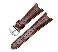 JZFOACHR Guida fascia d'oro in pelle per Patek Philippe 5711 5712G Nautilus Watchs Men and Women Special Notch Watch Cint 25mm*12mm