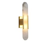 JZFOACHR Lampada da Parete Semplice Moderna, Applique a Parete in Marmo Naturale, Hardware creatività G4 pareti luci per Soggiorno, Camera da Letto, corridoio del corridoio Hotel