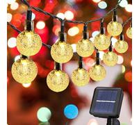 JZFOACHR Luci da Stringa per Fata a Sfera di Cristallo Solare 20 Piedi 30 a LED AUTORIFICA in Argo AUTTROURO AUTORI Outdoor LUCI Solare SOLAMENTE Fairy Argo di Fairy per GARDAR OUTTER