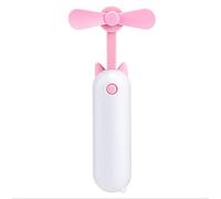 JZFOACHR Mini Small USB Bamboo Fan, Esterno Portable Child Child Storage Folding Mini Carging Fan, Fan Red (Color: Beige)