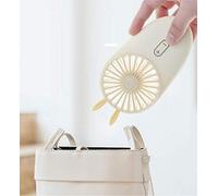 JZFOACHR Mini Ventola Tascabile con Lanterna USB, Letto per Camera da Letto del dormitorio Ricaricabile Portatile con Ventola Portatile, Ventola Gialla (Colore: Oro)