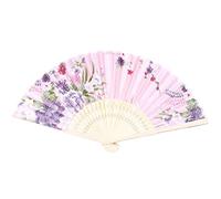 JZFOACHR Modello in Tessuto in Tela di bambù Dance Dance Wedding Pieldbag Pink Fan Rosa