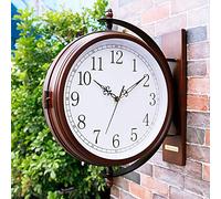 JZFOACHR Orologio da Parete da Giardino Esterno, Orologi da Esterno, Orologi da Parete in Metallo, Report Spot per la Decorazione, racconta Il Tempo