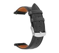 JZFOACHR Pelle 22 mm 20mm 18 mm Watchband Release a rilascio rapido Watch Band Black Red Brown per uomini Compatibili da donne