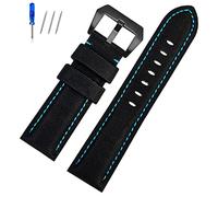 JZFOACHR Per Panerai Pam441/01661 Clacciale in pelle Sport Watchband Black Blue Watch Accelet Braccialetti 22mm 24mm 26mm