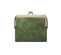 JZFOACHR Piccole donna di moda Portafoglio corto Portaio per la pelle PU Porta in pelle metallica per moneta piccola borsetta vintage clutch da donna, bagagli (H)