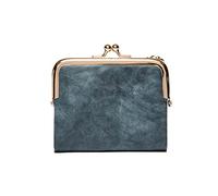 JZFOACHR Piccole donna di moda Portafoglio corto Portaio per la pelle PU Porta in pelle metallica per moneta piccola borsetta vintage clutch da donna, bagagli (H)