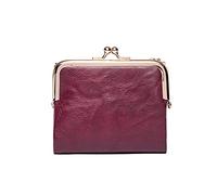 JZFOACHR Piccole donna di moda Portafoglio corto Portaio per la pelle PU Porta in pelle metallica per moneta piccola borsetta vintage clutch da donna, bagagli (H)