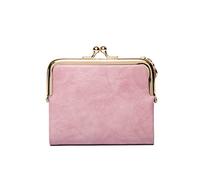 JZFOACHR Piccole donna di moda Portafoglio corto Portaio per la pelle PU Porta in pelle metallica per moneta piccola borsetta vintage clutch da donna, bagagli (H)