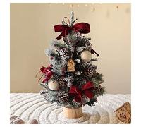 JZFOACHR Piccolo Albero di Natale con luci, Mini Albero di Decorazione del Desktop per la Barra dello Shopping per Ufficio a casa