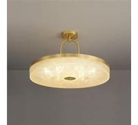 JZFOACHR Plafoniera Moderna in Ottone, Lampada da Incasso a LED, Lampada contemporanea vicina alla Camera da Letto, Soggiorno, Guardaroba, Illuminazione Domestica