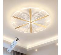JZFOACHR Plafoniera Moderna Rotonda Paralume Trasparente dimmerabile LED Nordic Creativo per la casa Lampada da Camera da Letto di metà secolo Anelli Chaner per Sala Studio Ristorante per Bambini