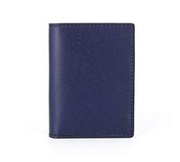JZFOACHR Portafogli del supporto per piccole carte da uomo Mini Portafoglio tasca della tasca da tasca con tasca minimalista, portafogli in pelle (blu)