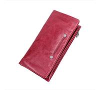JZFOACHR Portafogli, portafoglio donne stringersi grandi capacità femminile con cerniera lunghe con cerniera a tasca con cerniera casual Ladies Worths (B 20 * 10 cm)