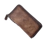 JZFOACHR Portafogli, portafoglio maschile vintage a 1 pezzi Frizione lunghe con cerniera di grandi dimensioni Benchiot per uomini (un 20 * 10 * 2cm)