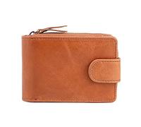 JZFOACHR Portafogli, supporto per schede multifunzionali Porta della scheda di grande capacità con cerniera retrò sacca moneta con cerniera (B 12 * 8 * 3cm)