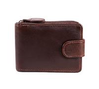 JZFOACHR Portafogli, supporto per schede multifunzionali Porta della scheda di grande capacità con cerniera retrò sacca moneta con cerniera (B 12 * 8 * 3cm)