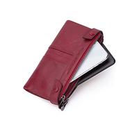 JZFOACHR Portafogli, Women Long Wallet Hasp Design da donna Borsa Clutch Crivt Crusper Porta del supporto per donne Portafogli (D 20 * 9,5 cm)