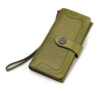 JZFOACHR Portafogli, Women Office Lady Long Borse Clutch Zipper Business Business Bag Sollet Wormet Big Ahabilit (un 18 * 9,5 * 3 cm)