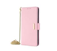 JZFOACHR Portafoglio Case per Honor Magic 6 Pro, Crossbody Cany Case Cash Credit Credit Card Slot Follio Flip Pu Cover protettivo in pelle per Honor Magic 6 Pro, Pink