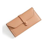 JZFOACHR Portafoglio da donna Portafoglio lungo Porta della scheda in pelle Toppetto Pulsolve per la frizione da donna per Wome , B-19 * 9,5 * 3 cm