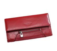 JZFOACHR Portafoglio femminile in pelle Borse per soldi femminile Porta della carta cerniera Handy Alevata capacità ， A-19 * 10 * 3cm