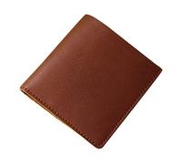 JZFOACHR Portafoglio in pelle genuina da uomo Picco di carta da portafoglio piccolo tasca anteriore minimalista per uomini, portafogli, portafoglio in pelle (nero)