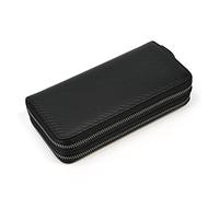 JZFOACHR Portafoglio lunghi Pulsoluto Borsa per uomo Clutto Clutch Doppio Cipper 24 Coperoncola Ventage Volina in pelle ， A-O-One Size