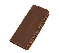 JZFOACHR Portafoglio maschile fatto a mano Clutettico per attività multi-cartola Long Clutch a grande capacità , E-18 * 9 * 1,5m