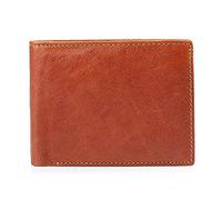 JZFOACHR Portafoglio maschile in pelle in pelle minimalista retrò portafoglio corto business casual portafoglio verticale supporto porta-orizzontale , giallo2-one dimensione