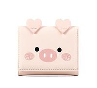 JZFOACHR Portafoglio Multi-Card Ladies Wallet Cartoon carino Student Small Wallet (Colore: Pink)