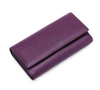 JZFOACHR Portafoglio, portafogli di cuoio femminile strato lungo la custodia della carta del portafoglio femminile (B 18,5 * 10,5 * 4 cm)