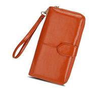 JZFOACHR Portafoglio, portafogli in pelle Women Women Borses Long Zipper Women's Warden Money Holder Female Female Female Purse Zipper (D 1PS)