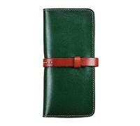 JZFOACHR Portafoglio, portafoglio fatti a mano retrò giapponese e coreano Portafoglio lungo portafoglio uomo e donna Clutch Borse (c 20 * 3,5 * 9,5 cm)