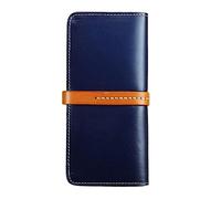 JZFOACHR Portafoglio, portafoglio fatti a mano retrò giapponese e coreano Portafoglio lungo portafoglio uomo e donna Clutch Borse (c 20 * 3,5 * 9,5 cm)
