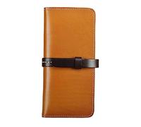 JZFOACHR Portafoglio, portafoglio fatti a mano retrò giapponese e coreano Portafoglio lungo portafoglio uomo e donna Clutch Borse (c 20 * 3,5 * 9,5 cm)