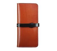 JZFOACHR Portafoglio, portafoglio fatti a mano retrò giapponese e coreano Portafoglio lungo portafoglio uomo e donna Clutch Borse (c 20 * 3,5 * 9,5 cm)
