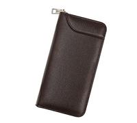 JZFOACHR Portafoglio uomini Titolo della carta di credito Long Style Porta per telefono Maschio Zipper Grande Clutch Clutch Brand per gli uomini ， D-20Cm*10 cm*2,7 cm