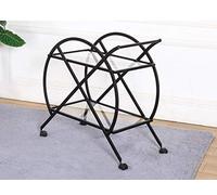 JZFOACHR Scaffale del carrello con ruote, scaffali di scaffali di stoccaggio di stoccaggio carrello a carrello a carrello per carrello per carrello in acciaio + vetro trasparente, nero, oro