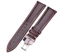 JZFOACHR Stylish ed eleganti cinghie di orologi per uomini Donne, donne uomini vintage Smooth Watch Band Cinp Cull Brown Bracciale Metal Butterfly Distribuzione Filla