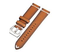 JZFOACHR Stylish ed eleganti cinghie di orologi per uomini donne, uomini olio piatto vintage cerato vera cereve di orologio in pelle comodi accessori per orologi impermeabili