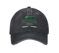JZGESOM Alitalia Mille Miglia Cappellino da Baseball Unisex Cappello con Cappuccio Lavato in Denim Invecchiato Cappello Classico per attività all'aperto vestibilità Regolabile Cappello Snapback