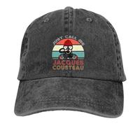 JZGESOM Dive Scuba Diving Hat Peaked Uomo da Donna Cowboy cap Jacques Cousteau Legend Cappelli da Baseball Visiera Personalizzata Protect Hats