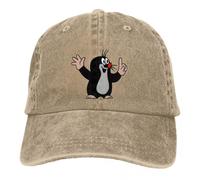 JZGESOM Happy Finger Krtek The Mole Cartoon Unisex Berretto da Baseball Washed Cotton cap Vintage Casual Outdoor Sports Hat
